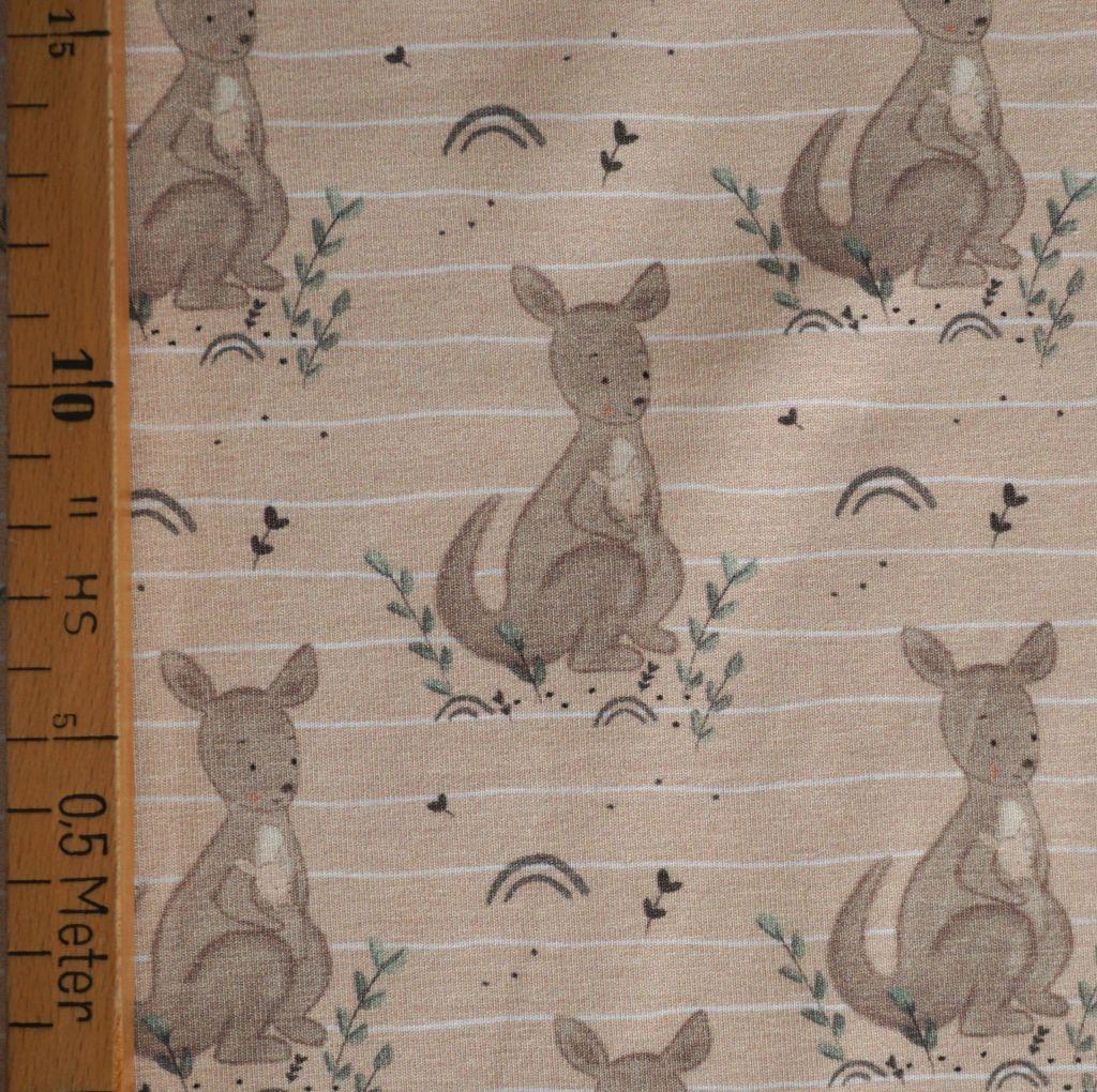 Baumwolljersey Känguru beige ecru – FVJ